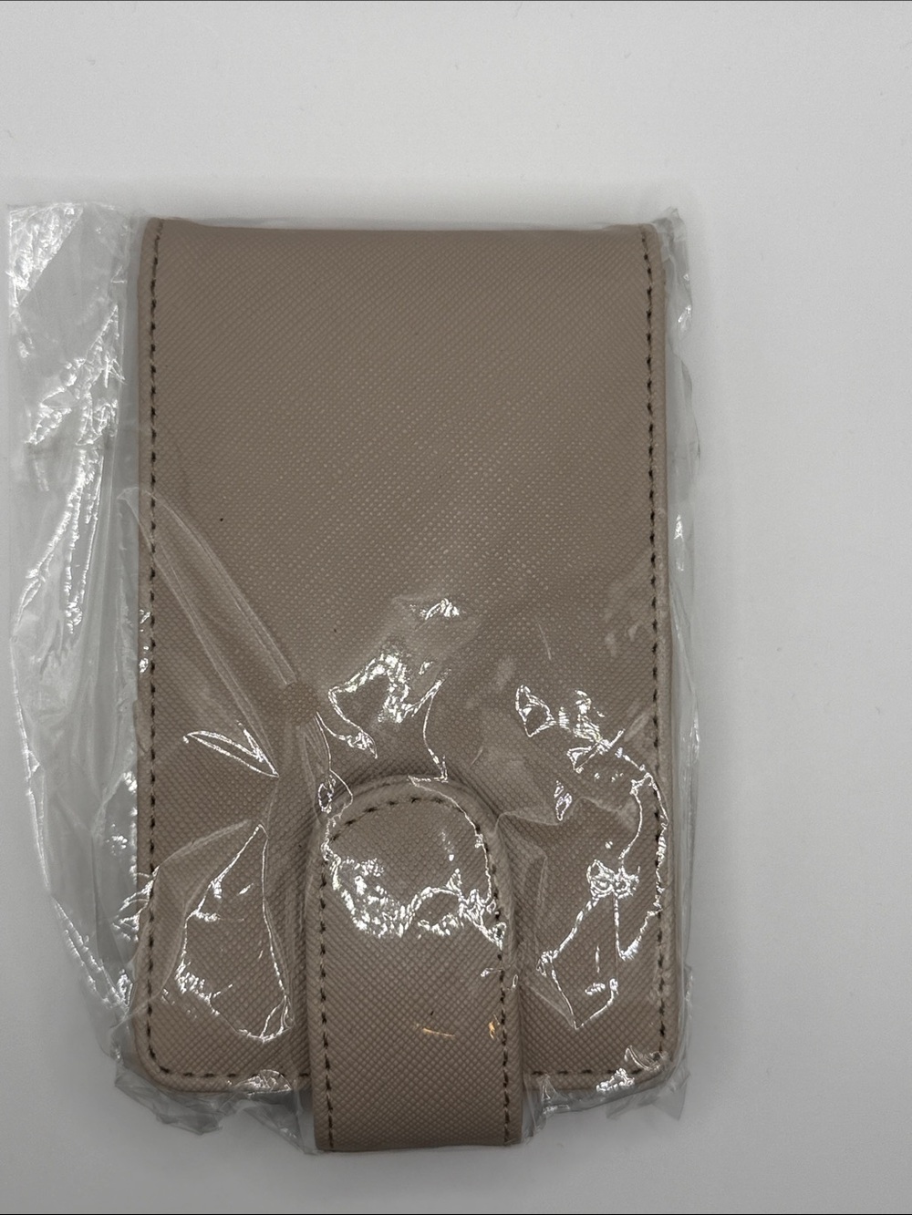 Beige Lip Gloss Holder & Mirror